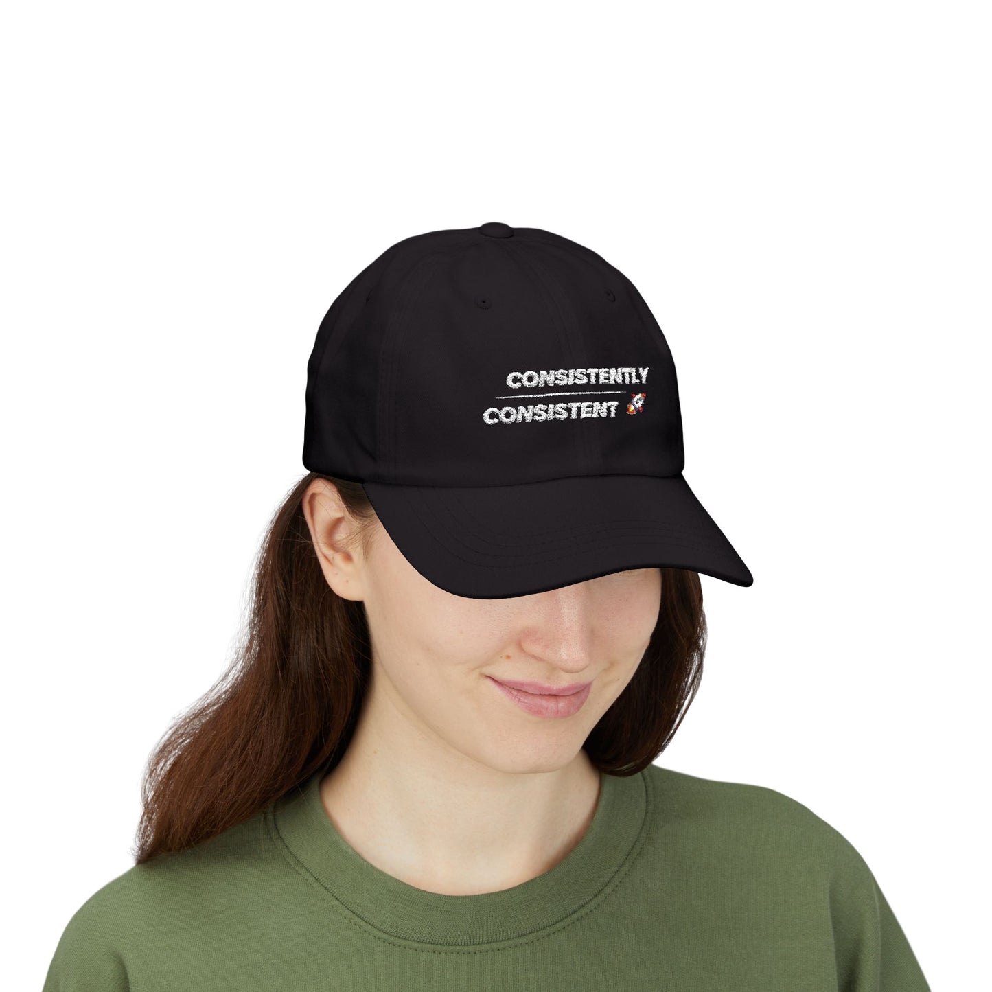 Consistently Consistent Classic Dad Cap – Black - Stay Locked In