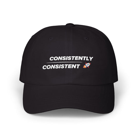 Consistently Consistent Classic Dad Cap – Black - Stay Locked In