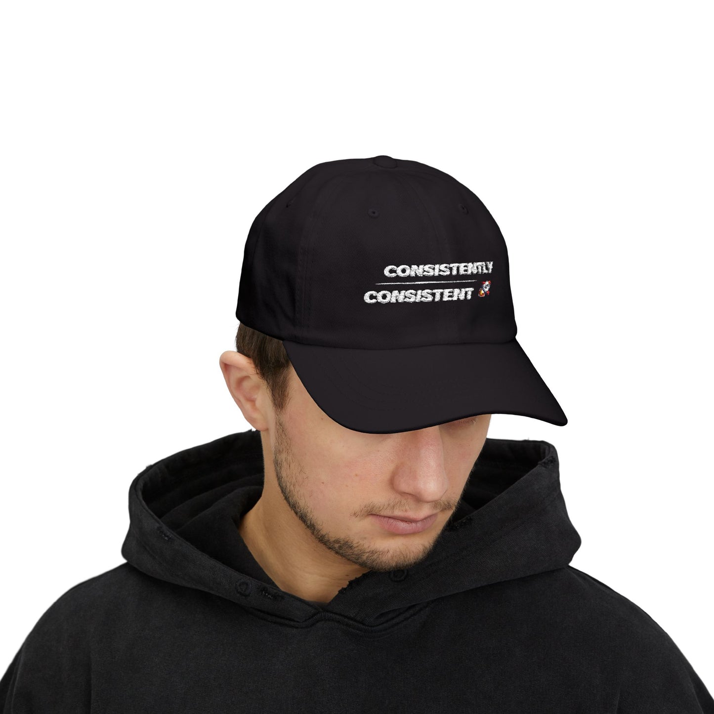 Consistently Consistent Classic Dad Cap – Black - Stay Locked In