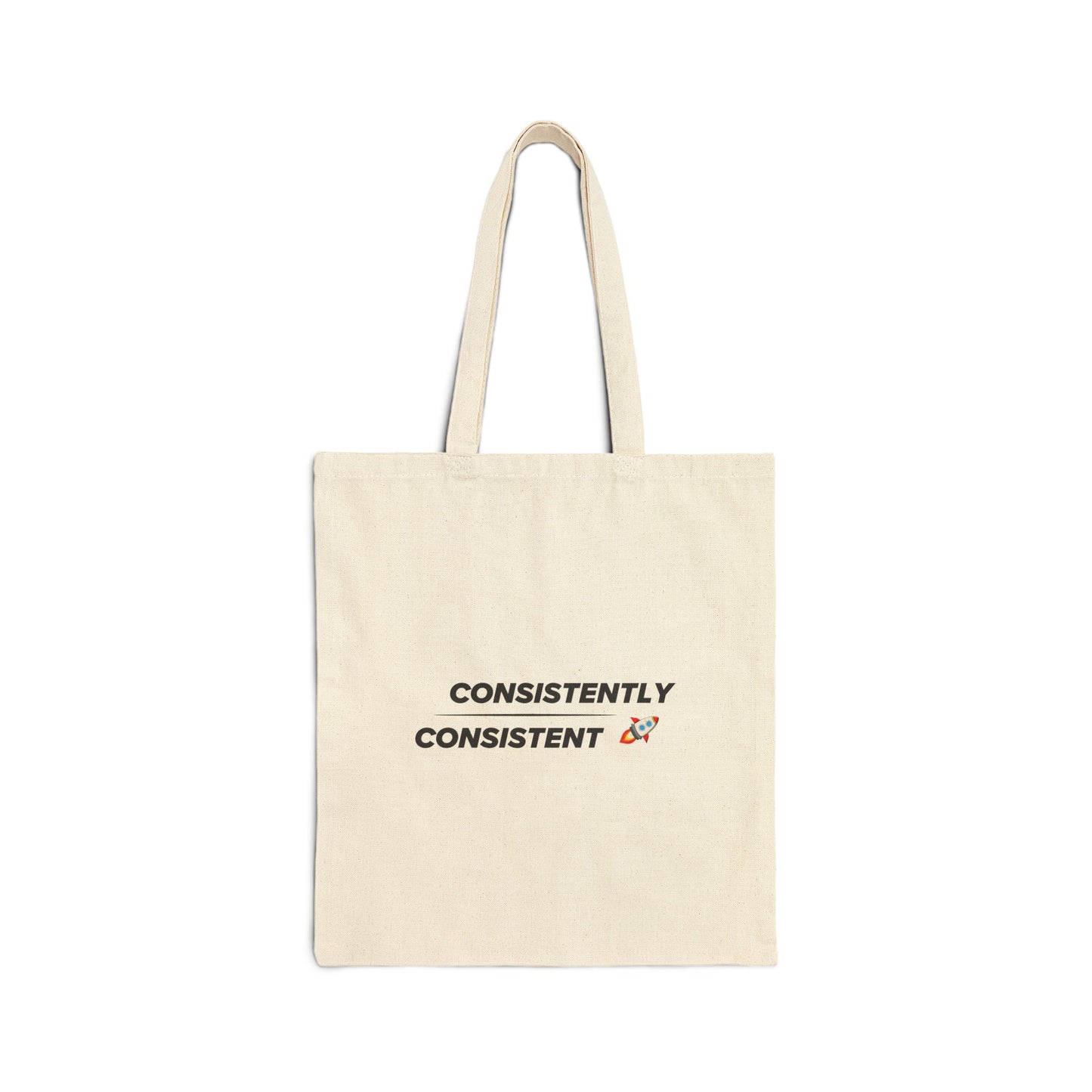 Consistently Consistent Cotton Canvas Tote Bag